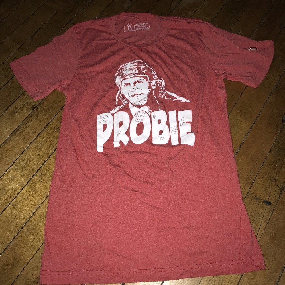 Detroit Red‎ Wings "Probie" Red Adult Small Tee By The Mitten State